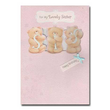 Lovely Sister Birthday Forever Friends Card